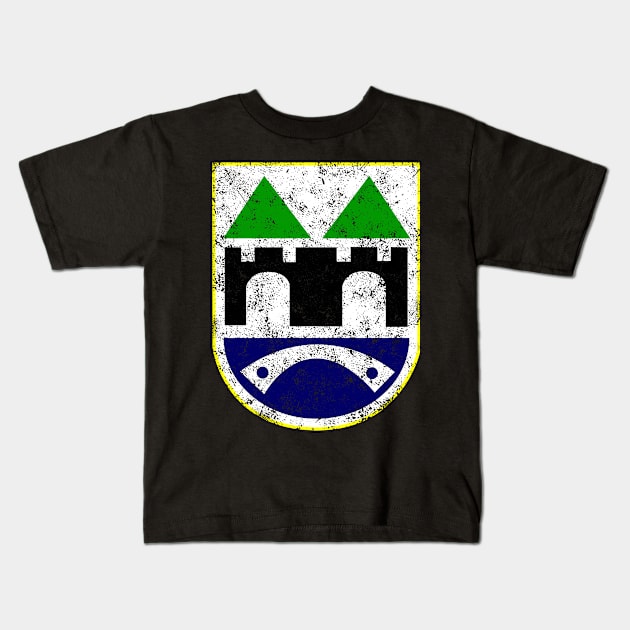 Sarajevo - Coat Of Arms Kids T-Shirt by Nikokosmos